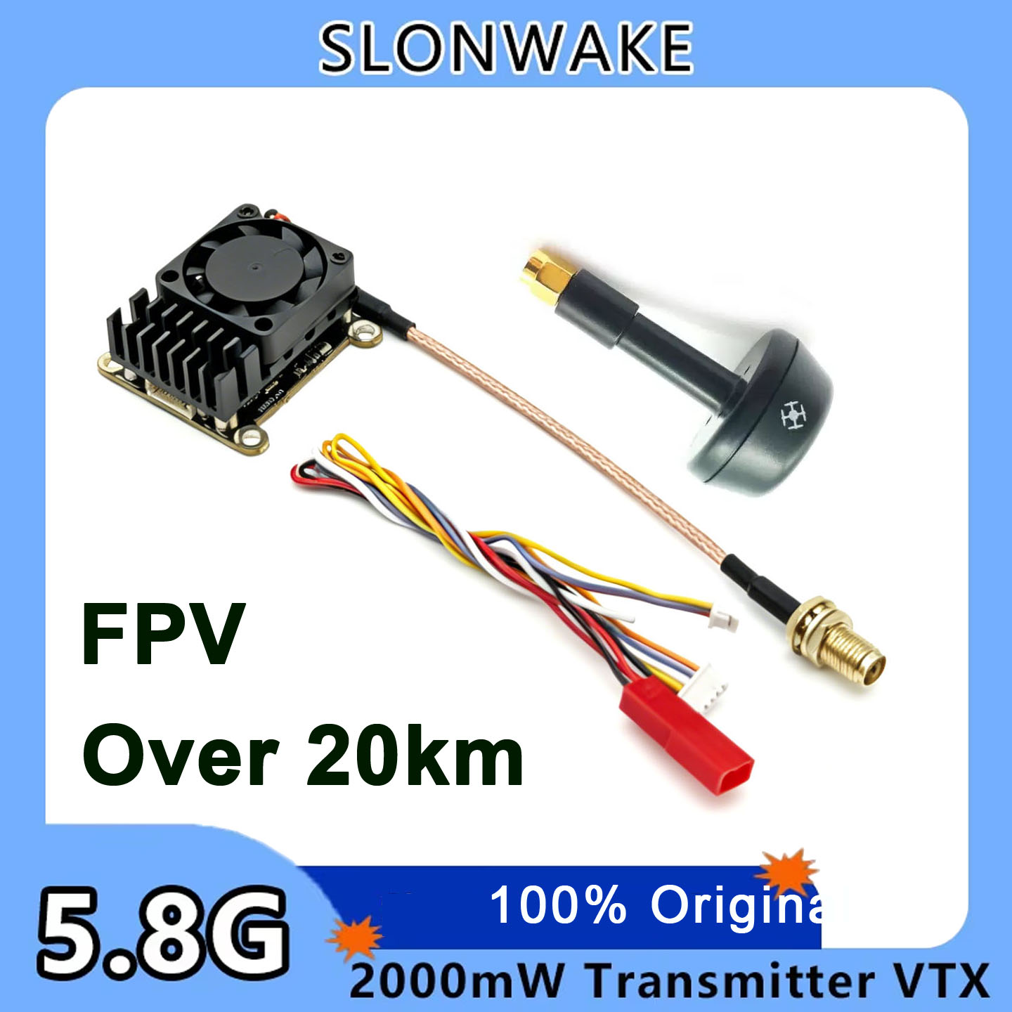 Pembaruan baru 5.8Ghz 2W VTX F - Fpv Drone Receiver ulasan dan harga