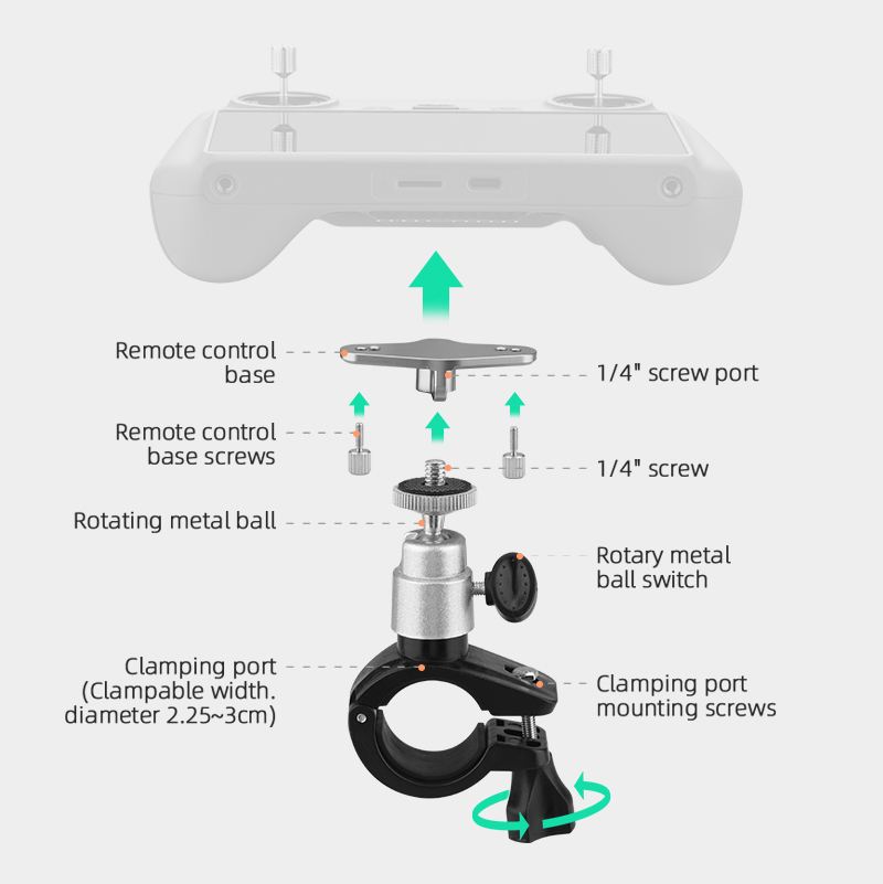 Dudukan klip sepeda untuk DJI  - Dji Drone Mini 4 Pro ulasan dan harga
