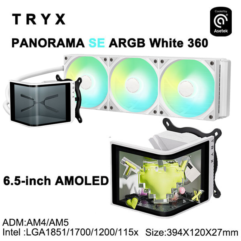 TRYX PANORAMA SE CPU 360 ARGB, - Holy Stone Drone Hs720 ulasan dan harga
